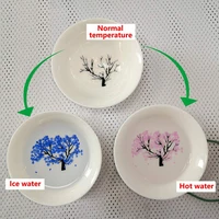 magic sakura sake cup color change with coldhot water see peach cherry flowers bloom magically sakura blossom tea bowl newest