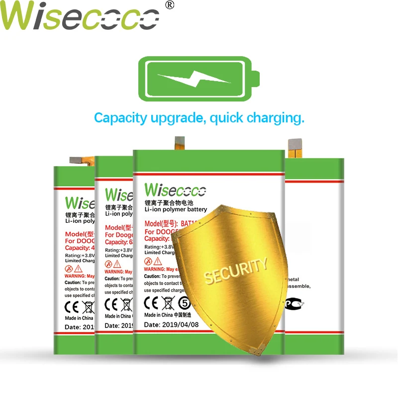 Wisecoco BAT17654060 5150 мАч 3,8 в встроенный аккумулятор Для Doogee MIX 2 BAT 17654060 Замена аккумулятора телефона+ номер отслеживания