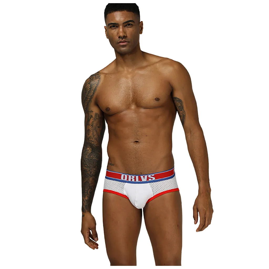 Новый стиль мужское нижнее белье сексуальные мужские трусы хлопковые дышащие