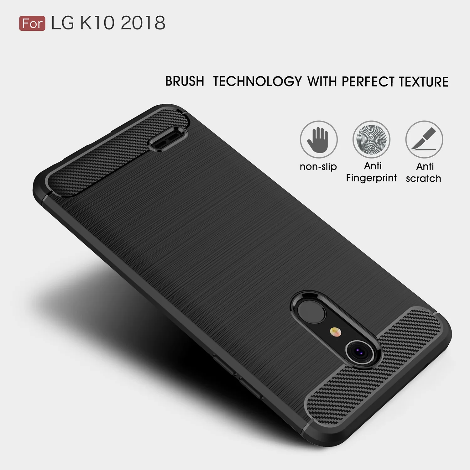 Чехол из углеродного волокна для LG K11 Plus K30 K10 2018 чехол + K 11 30 10 LGK11 LGK30 мягкий