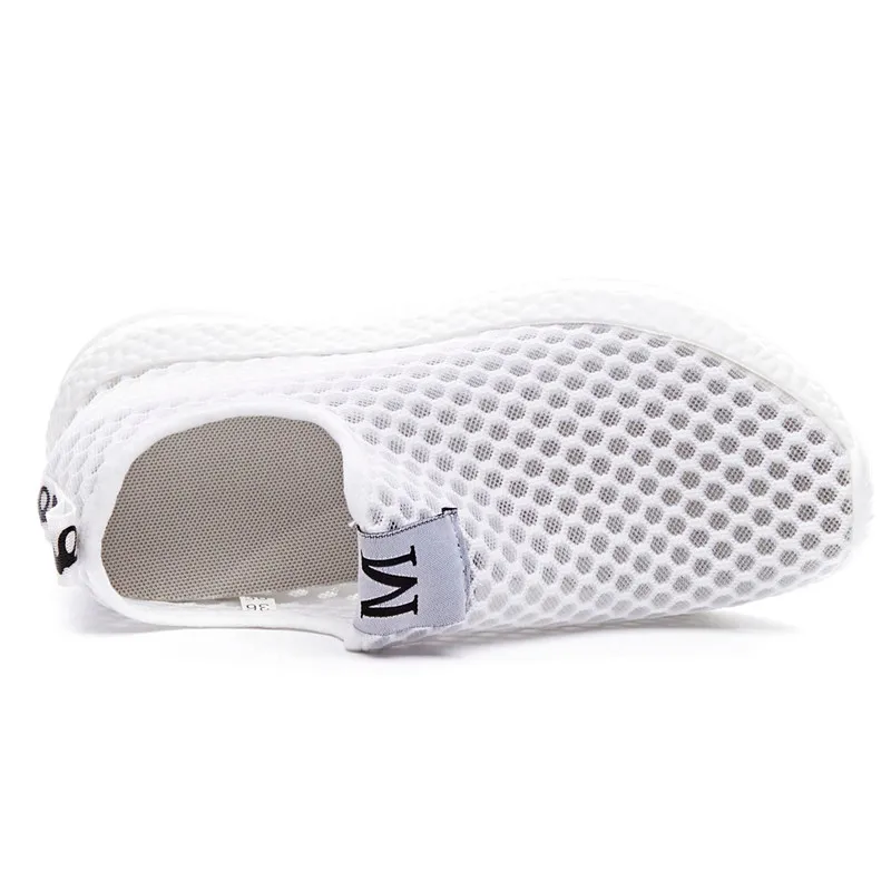 Woman Tennis Shoes Slip-on Ladies Light Black Sports Shoes Female Sneakers Breathable Women Flats Outdoor Walking Tenis De Mujer