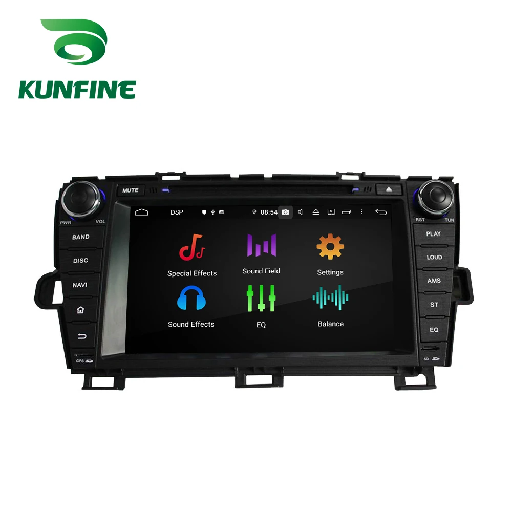 Android 9,0 Восьмиядерный 4 Гб ОЗУ 64 Гб ПЗУ автомобильный DVD gps мультимедийный плеер стерео для Toyota PRIUS 2009- левое радио wifi