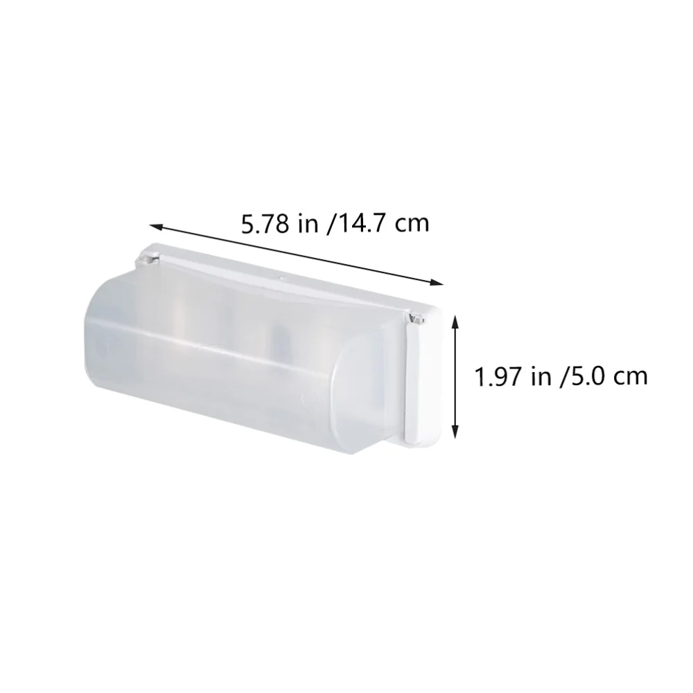 

2Pcs Creative Waste Bag Extraction Box Practical Kitchen Trash Bag Holder White
