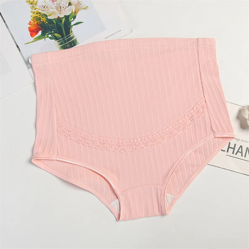 

Women's Pregnant Women's Underwear Cotton Crotch High Waist Breathable Traceless Pregnant Women's Underwear