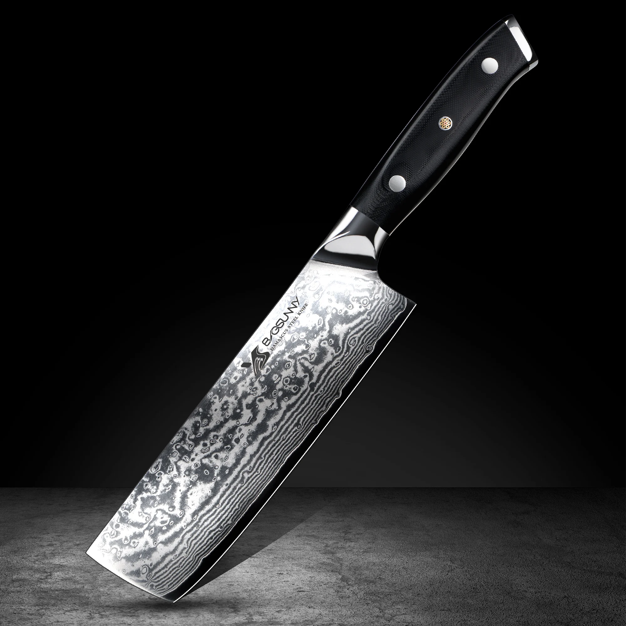 Ножи накири BIGUNNY 7 дюймов овощной кухонный нож лезвие из дамасской стали VG10 супер