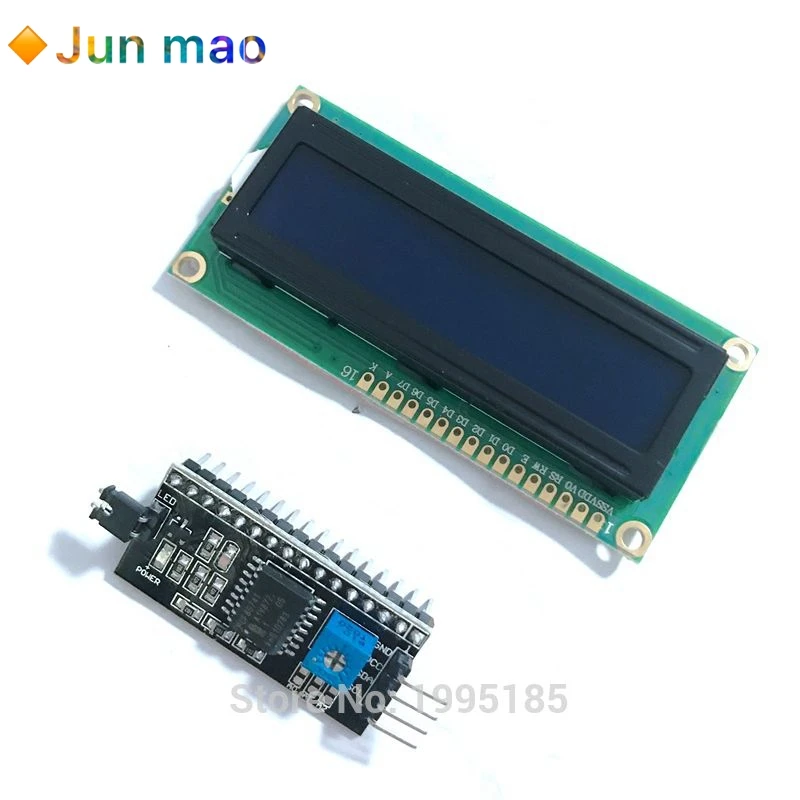 1602 16x2 HD44780 символ LCD /w IIC/I2C модуль адаптера последовательного интерфейса |