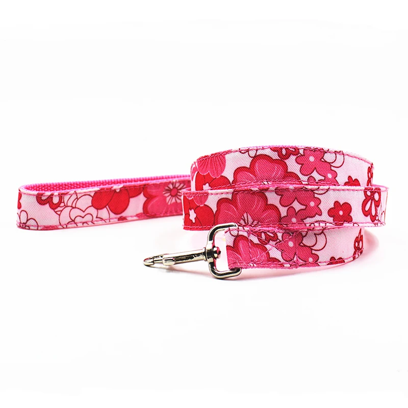 Новинка Dseign нейлоновый ошейник для собак с цветочным узором розовый цвет