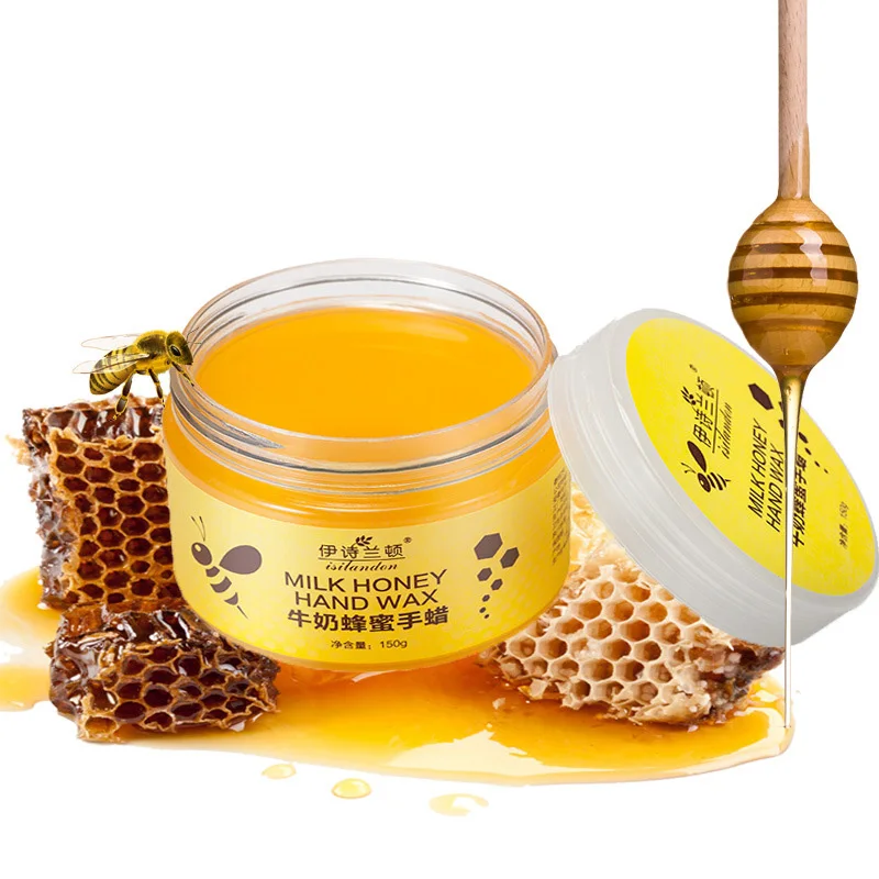 Парафиновая восковая маска для рук молочный медовый мягкий уход за кожей