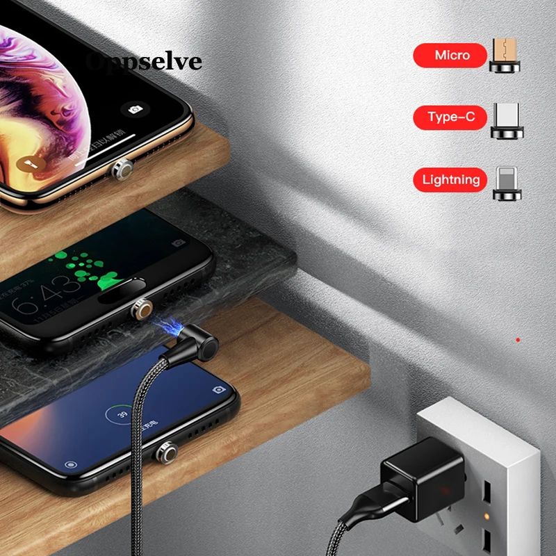 1 м 2 Магнитный кабель Micro usb Type C Быстрая зарядка Microusb Type-C зарядный провод usbc для