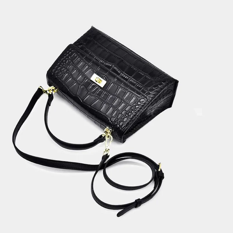 

2021 New ladies bag women messenger bag fashion temperament high sense first layer cowhide bag leather female bag Women Handbags