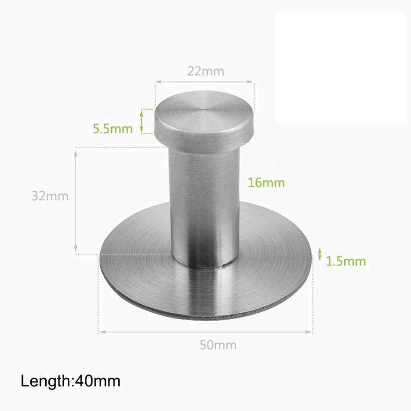 Съемные вешалки для пальто из нержавеющей стали крючок полотенец круглый халата