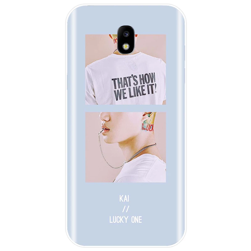 Чехол для телефона Kpop exo Lucky one KOKOPOP чехол из ТПУ Samsung Galaxy J4 J5 J6 J8 2018 J3 J7 2017 J7MAX 2016 J3PRO |