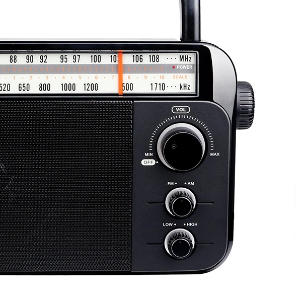 Retekess TR604 FM/AM 2 диапазона черный 2019new Портативный радио от сети переменного тока