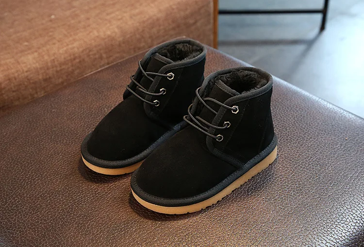 Г. Зимние ботинки для мальчиков chaussure, замшевые сапоги на плоской подошве, теплые школьные туфли из натуральной кожи очень мягкие и удобные на возраст от 1 до 9 лет