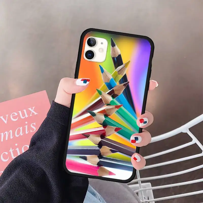 

Colored pencil painting Phone Case for iPhone 11 12 mini pro XS MAX 8 7 6 6S Plus X 5S SE 2020 XR