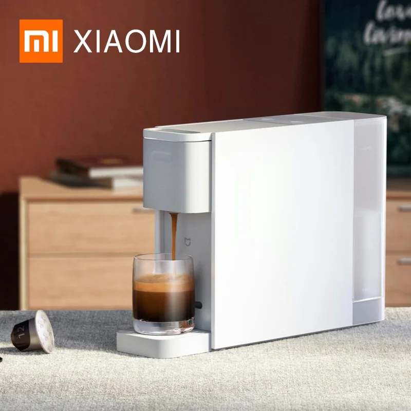 XIAOMI MIJIA S1301 Coffee Machine Capsule Coffee Makers Espresso Cafe Automatic Power-off Protection 20BAR Electromagnetic Pump