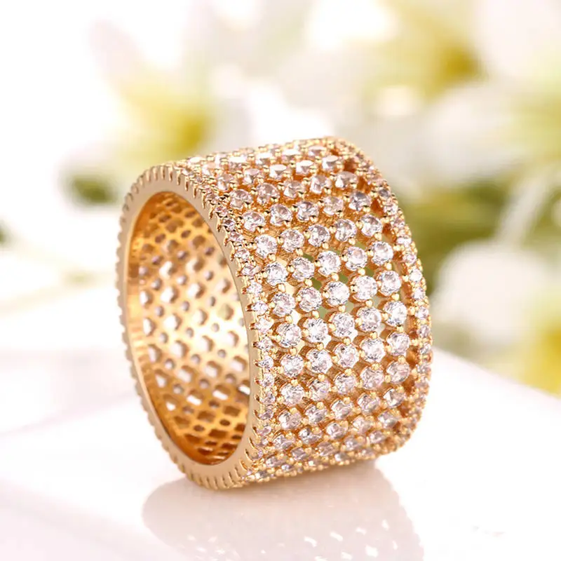 Кристалл Циркон кольцо Личность цилиндрические кольца медь кубический цирконий