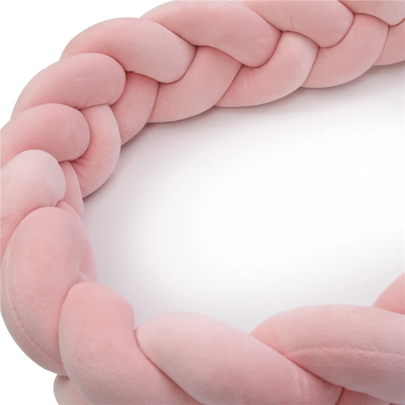 1 5 м мягкая детская кровать бампер плетение плюшевый узел шпаргалка 3 косички