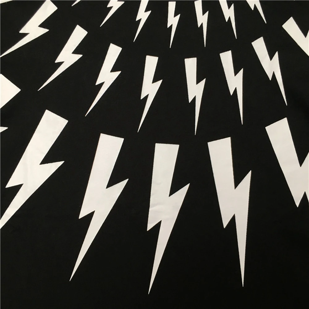 Marcelo barrett футболка шить Футболка с принтом молния мужская коротким рукавом для
