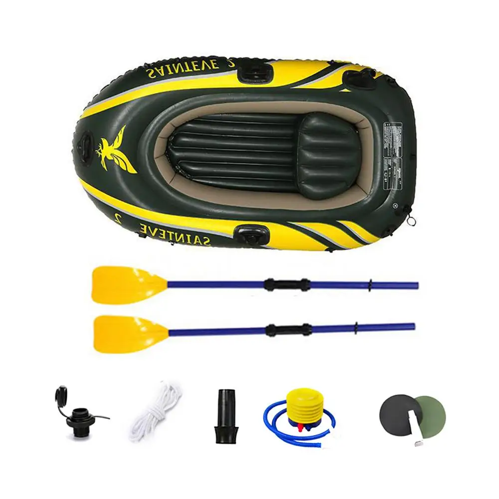 Складная Лодка на 2/3 человек утолщенная плавающая лодка Каяка рыбалки с 2