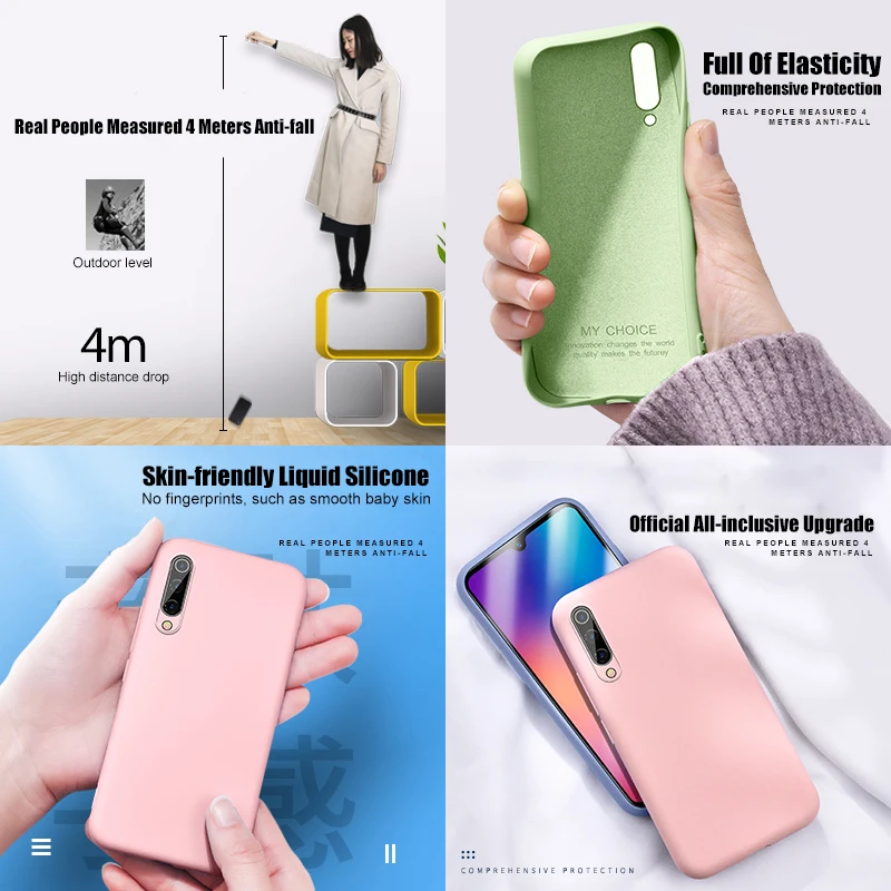 Силиконовый чехол для Xiaomi Mi 6 8 9 11 SE CC9 CC9E Pro Note 10 Lite Poco F3 M3 X3 5X Mix 2 2s 3 A1 A3 мягкая задняя
