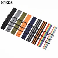 nylon straps for samsung galaxy 46mm gear s2 s3 huami amazfit sport general bracelet watchband quick release 20mm 22mm 24mm