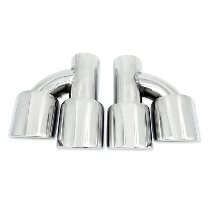 1 пара автомобильный глушитель из нержавеющей стали серебристый/черный |