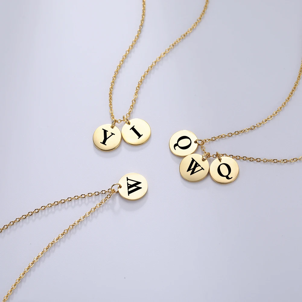 Женское Ожерелье Lemegeton индивидуальная именная табличка из нержавеющей стали