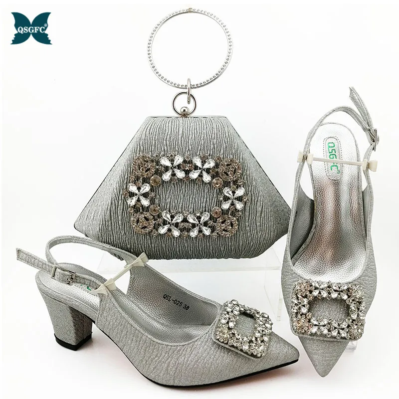 2020 Щепка Новое поступление женские туфли Итальянский дизайн Комплект из обуви и