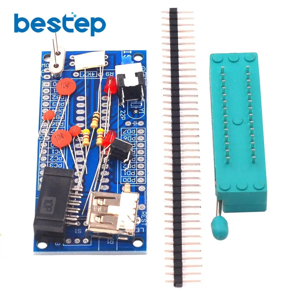 Горячая DIY Kit ATmega8 ATmega48 AVR минимальная система макетная плата миниатюрный мини электронный набор деталей без чипа