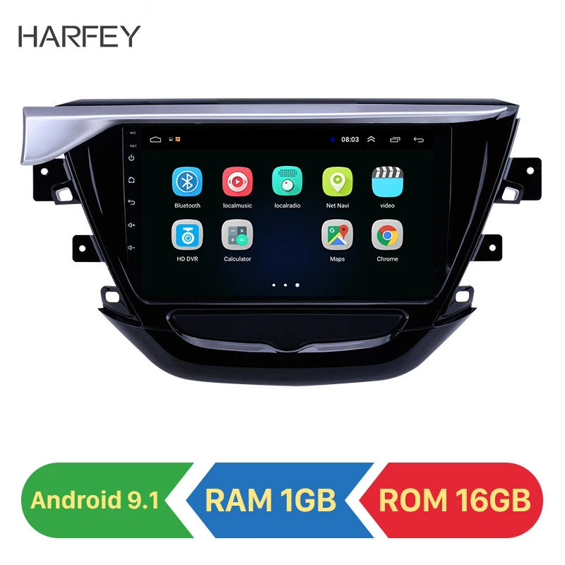 

Harfey Android 9.1 9" car GPS Radio for Buick Excelle 2018 2019 HD Touchscreen support Carplay OBD2 TPMS CAR Multimedia Player