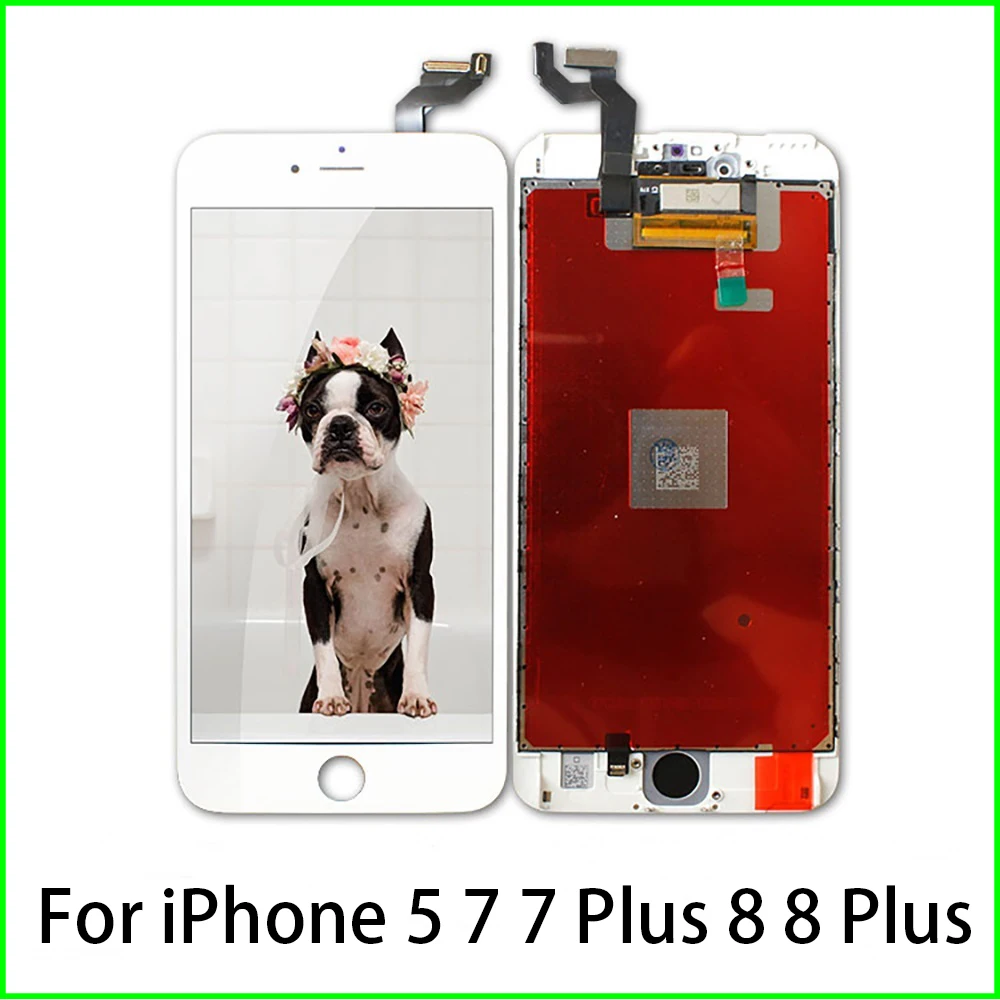 Черный/белый дисплей для iPhone 7 7Plus 8 Plus lcd без битых пикселей digisiter в сборе сенсорный
