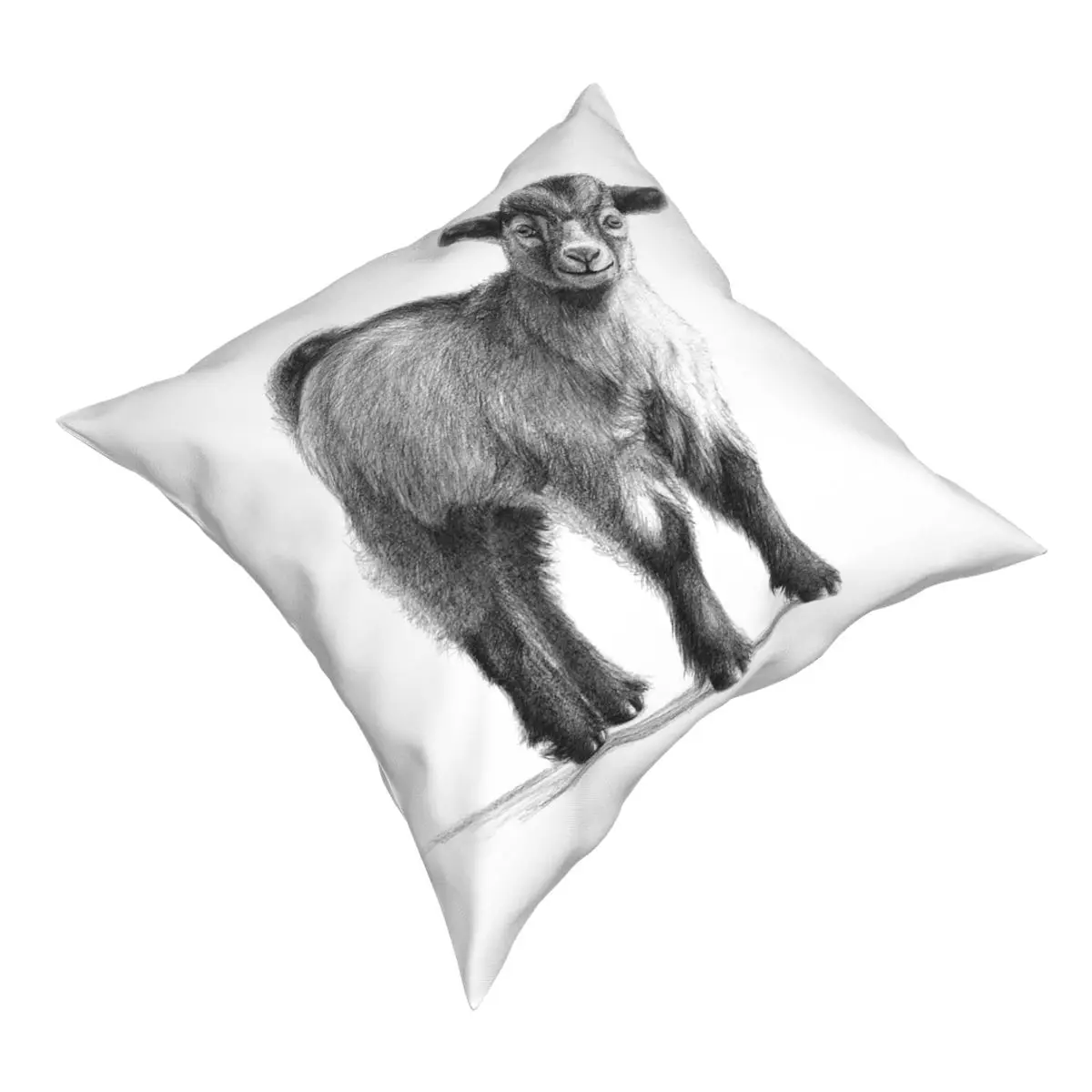 Чехол с изображением козы для детской Квадратной Подушки декоративный чехол