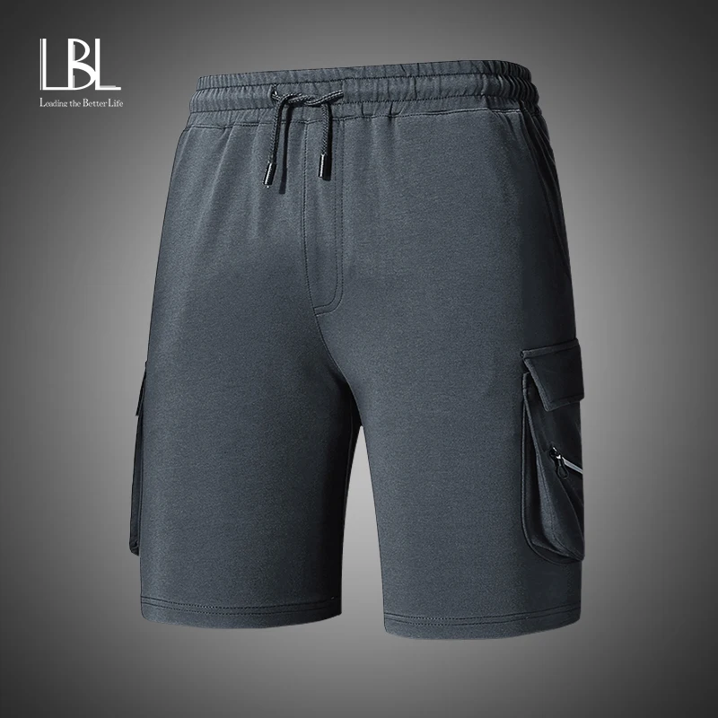 Мужские шорты карго летние хлопковые армейского зеленого цвета мужские