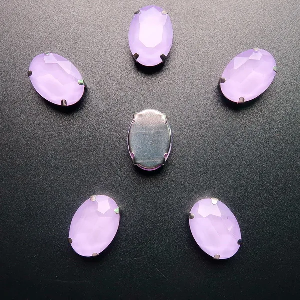 A16 Violet Серебряные коготь настройки 20 шт/п 10x14 мм 13*18 мм желе конфеты AB цвета стекло Кристалл овальной формы пришить стразы аппликация diy отделка - Цвет: A16 Violet