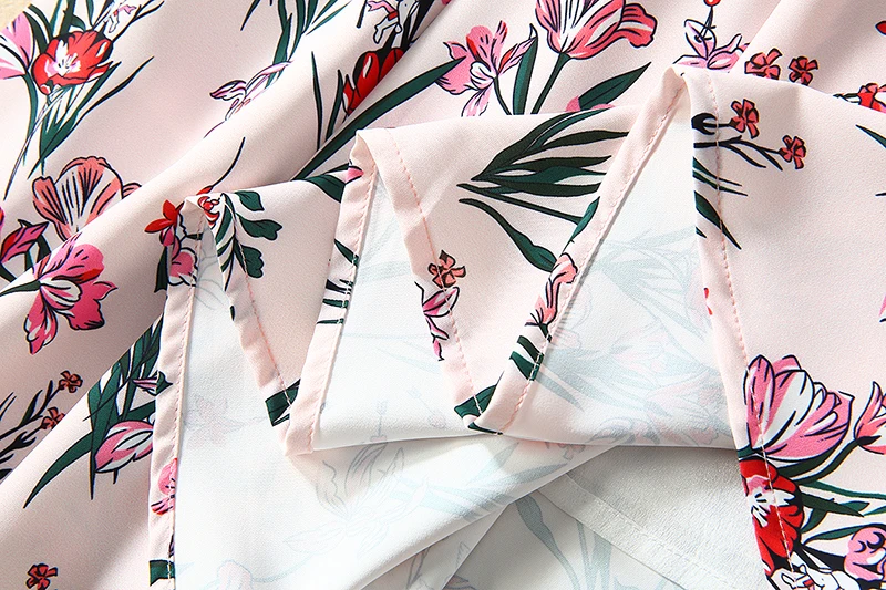 Модельное повседневное летнее платье MIUXIMAO 2023 женское винтажное с цветочным