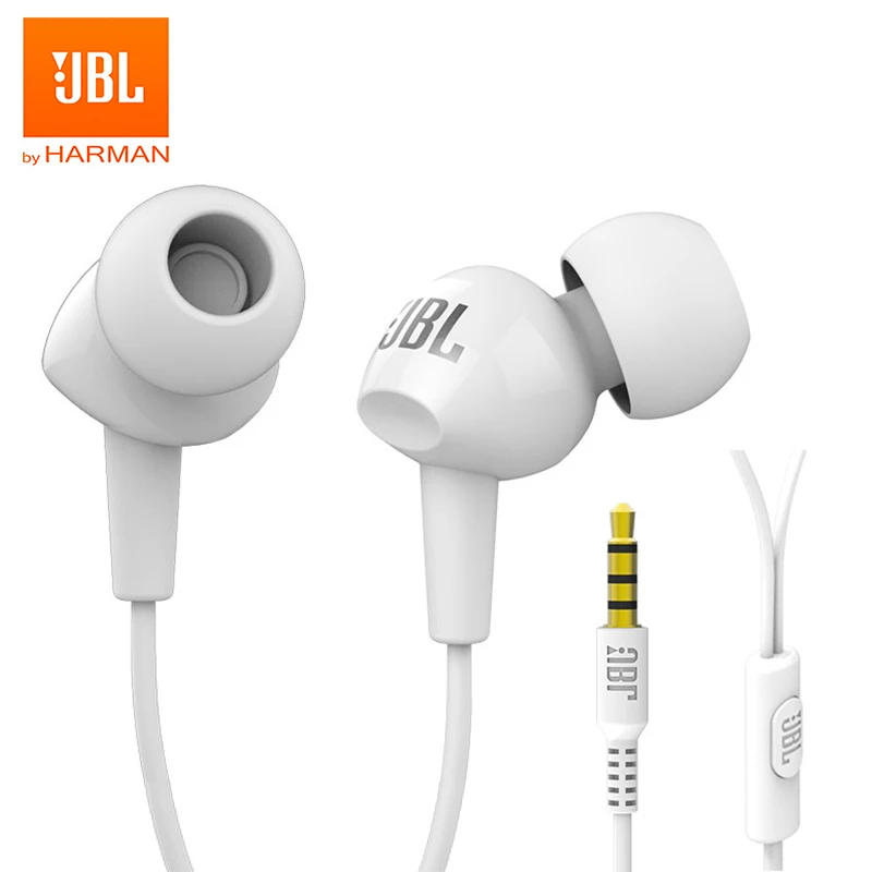 

JBL C100Si 3.5mm Wired Stereo Music Earphones Deep Bass HIFI Sports Headset Running Earbuds Hands-free Call with Microphone