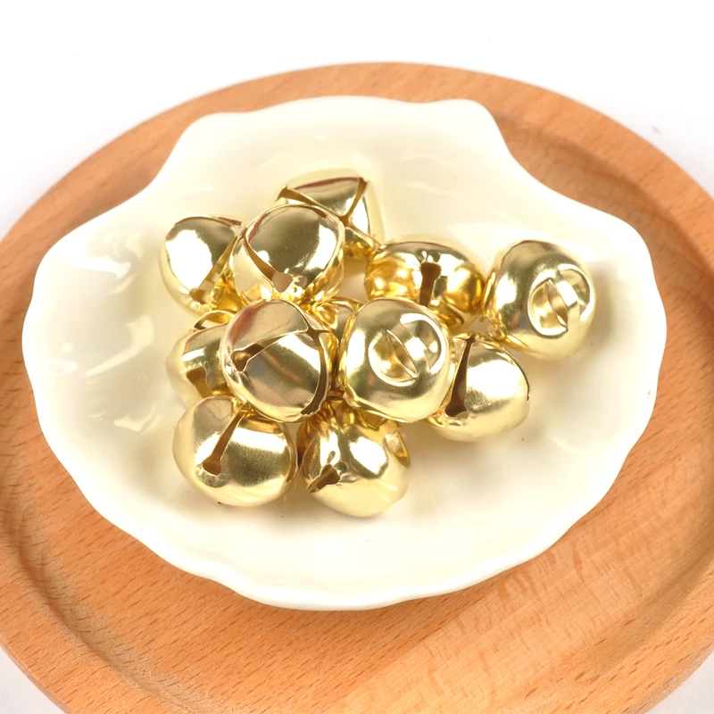 50 шт. серебристые и золотистые металлические колокольчики подвески для