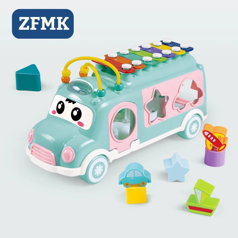 Интеллектуального школьный автобус игрушка Ксилофоны Игрушки для маленьких