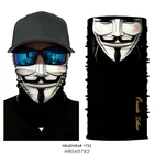 Бандана для мужчин 3D braga cuello Bufanda, маскировка анонимная, Хэллоуин, мотоциклетная маска-Балаклава, маска-Вендетта