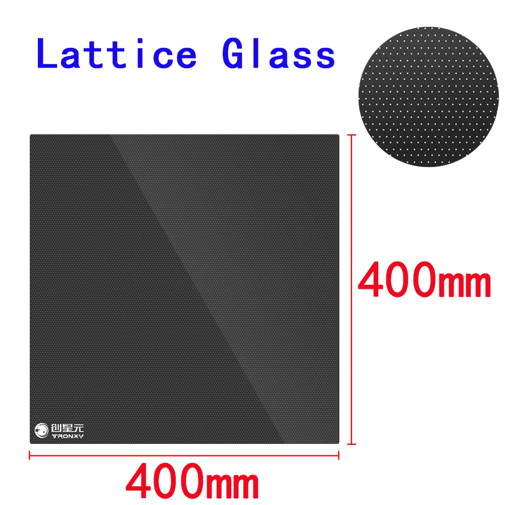 

2021 3D Printer Parts and Accessories Size 400mm*400mm Lattice Glass Faster Heated Plate Suitable for Hot Bed of 3d Printing