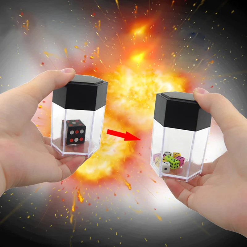 

Explode Explosion Dice Easy Magic Tricks For Kids Children Gift Magic Prop Novelty Funny Toy Close-Up Performance Joke Prank Toy