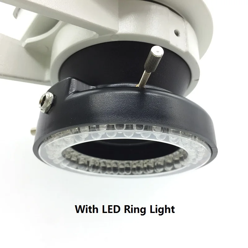 Промышленный Тринокулярный Стерео микроскоп 7X 45X зум МИКРОСКОП СВЕТОДИОДНЫЙ