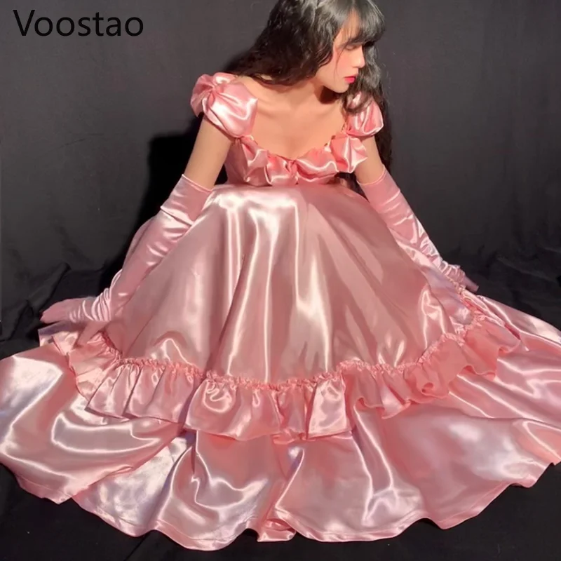 Элегантное винтажное викторианское платье принцессы женское милое длинное на