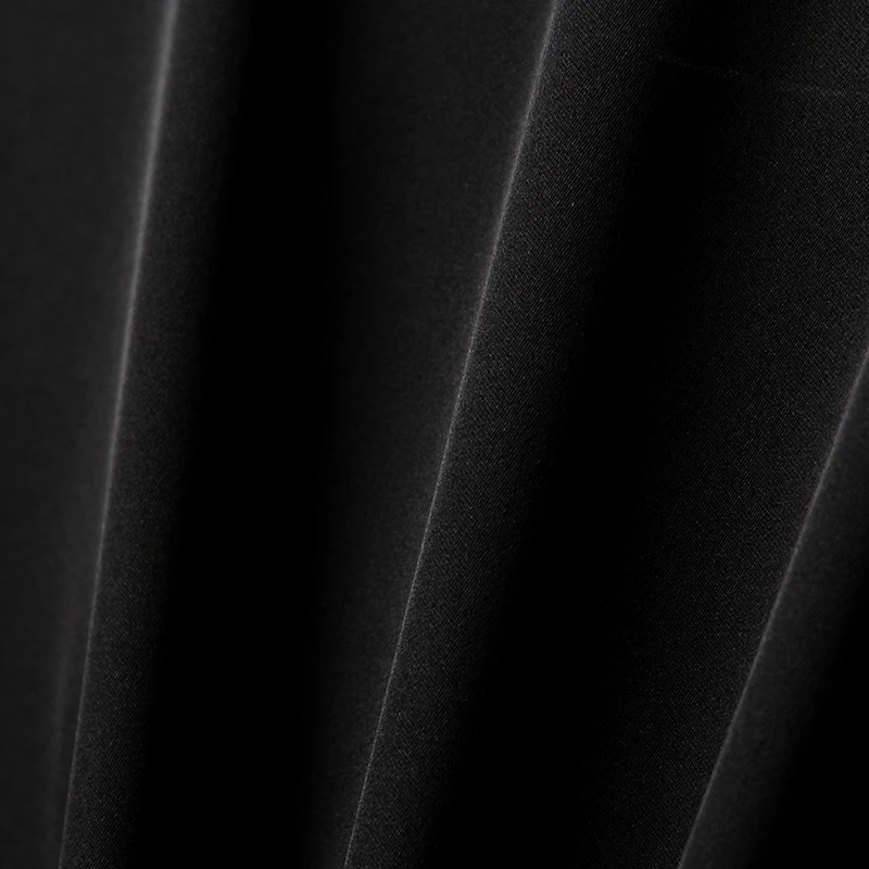 

Black White Real Silk Women's Casual Shirt Tops Elegant Turn-down Collar Bow Long Sleeve Loose Office Lady Striped Blouse Shirts