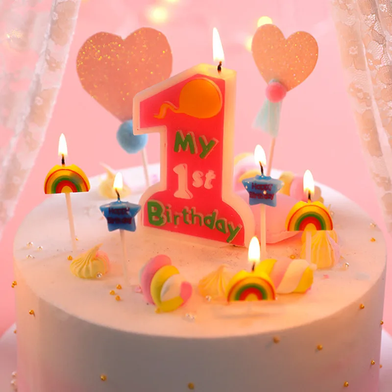Подсвечник для торта купания детей в возрасте 1 года креативный декор вечерние