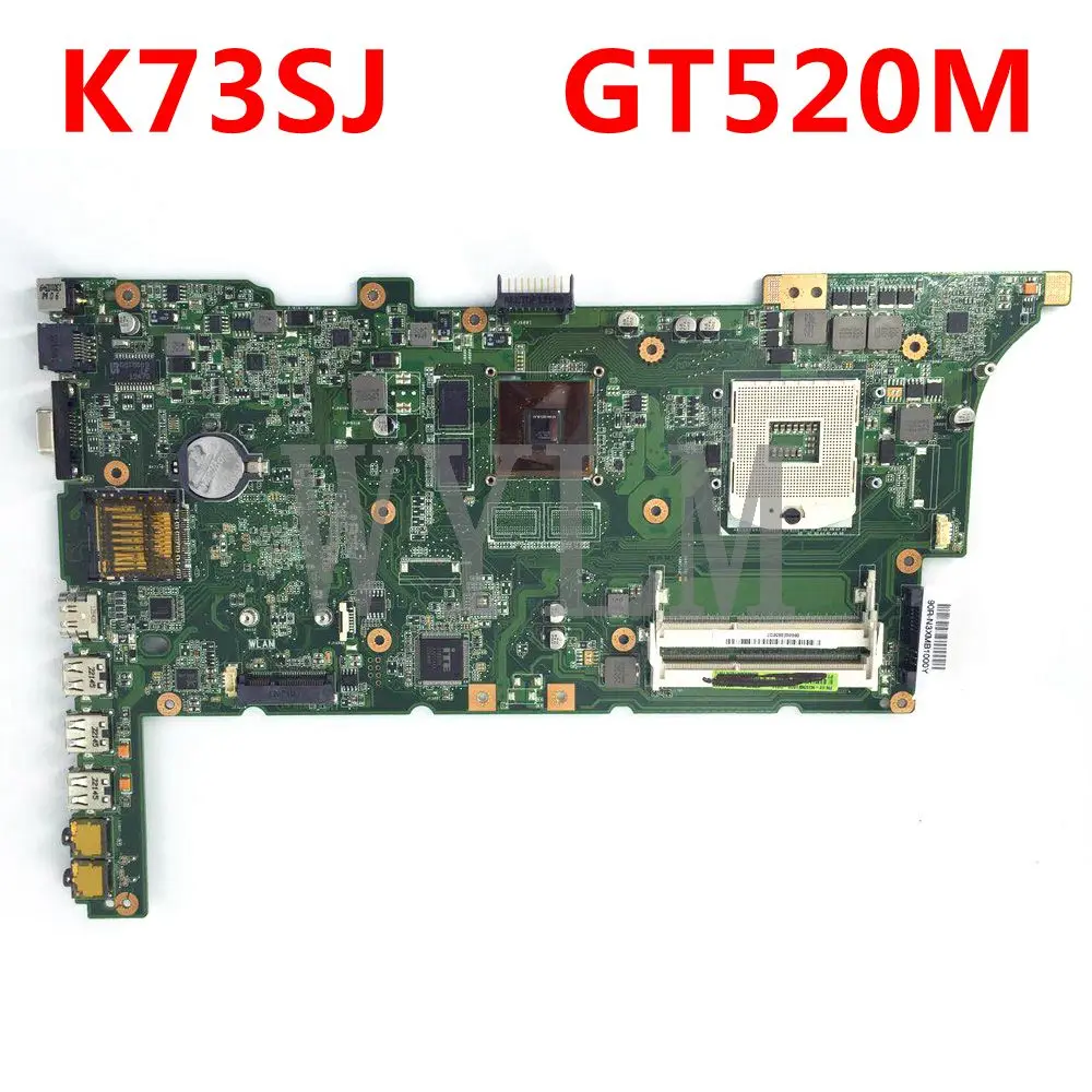 

Материнская плата K73SJ GT520M Материнская плата ASUS X73S K73S K73SJ K73SV K73SD для ноутбука HM65 DDR3 100% протестирована Бесплатная доставка