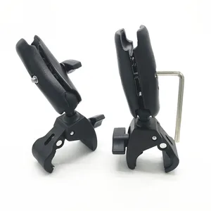 Крепление на руль мотоцикла, крепление на руль велосипеда с резиновым шариком 1 дюйм, двойной кронштейн для Gopro SLR