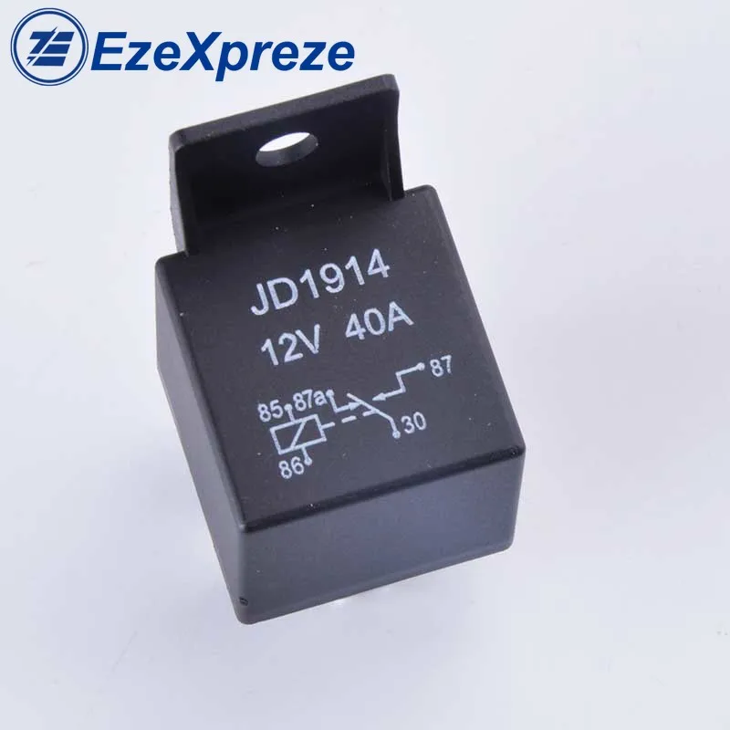 

5set JD1914 Car Auto Relay Automotive Relay 12V 40A 5PinS DC AMP SPDT Relay Practical Socket Starter Universal 1NO+NC Motercycle
