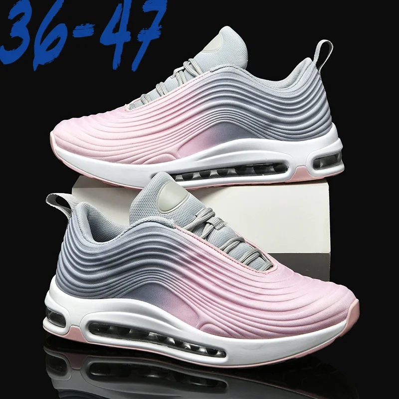 

New Arrive Men's Sports Outdoor Running Shoes Women Breathable Air Sole Sneakers Trainers Zapatos De Hombre Footwear Max Size 47